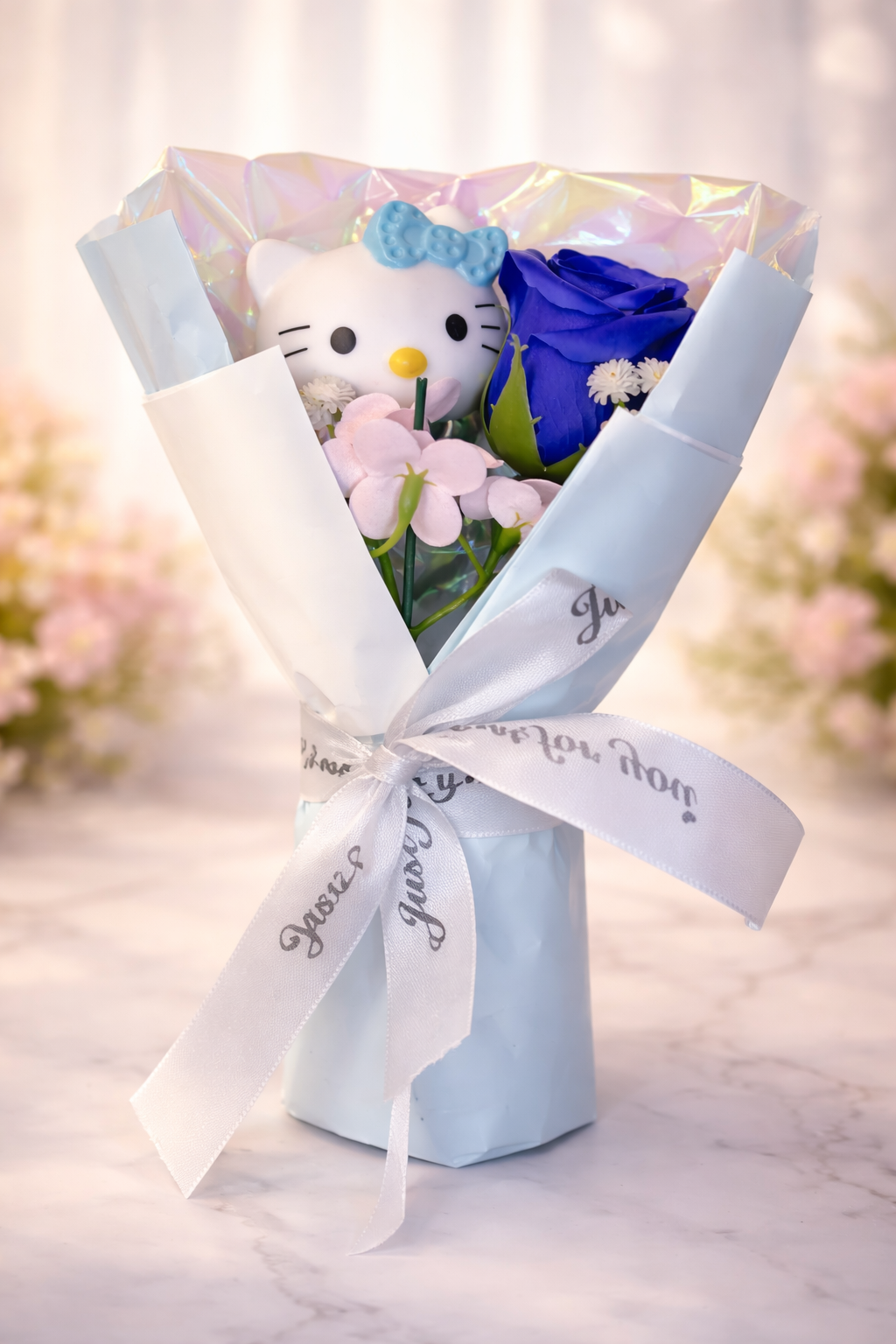 Aries 925 versilberter Ring + Gratis Rosenstrauß