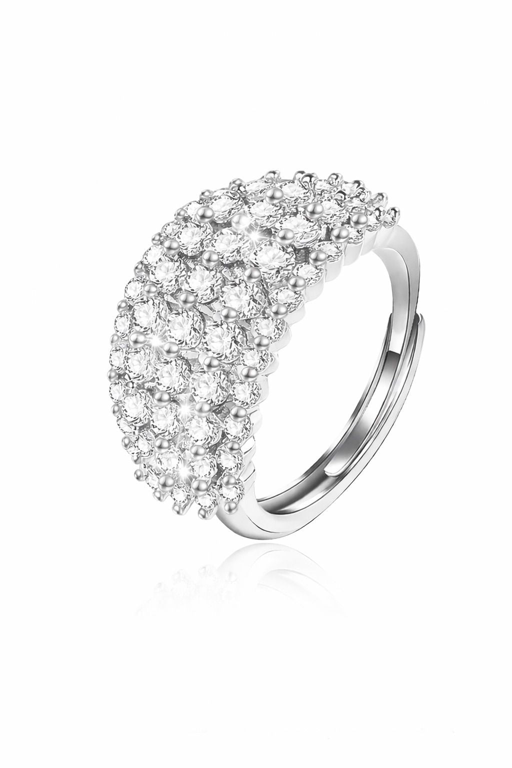 Aries 925 versilberter Ring + Gratis Rosenstrauß