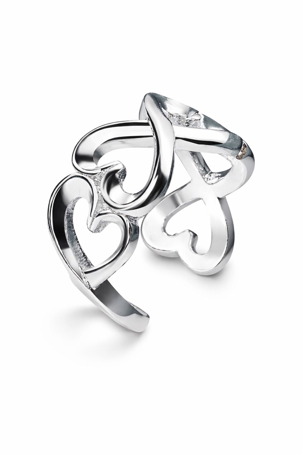 Love 925 Silber Ring + Gratis Rosenstrauß (für den kleinen Finger)